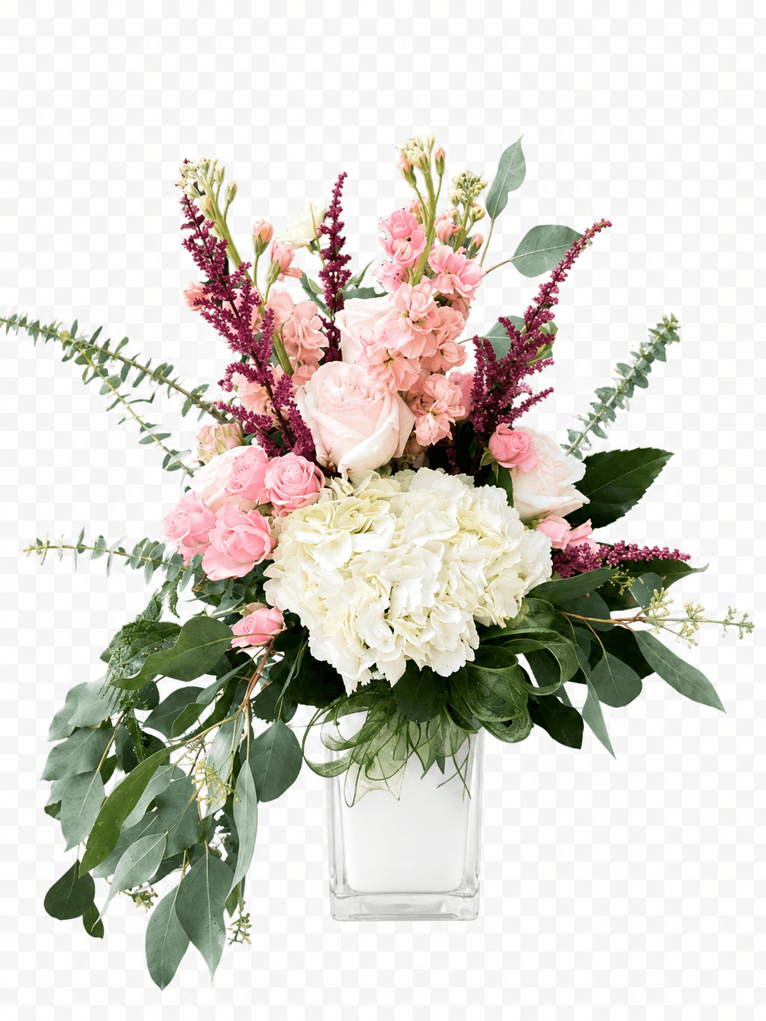 Blushing Garden — Anniversary floral arrangement by Afuvai Floral Society