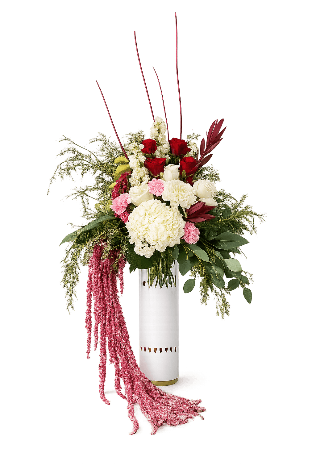 Crimson Affair — Anniversary floral arrangement by Afuvai Floral Society